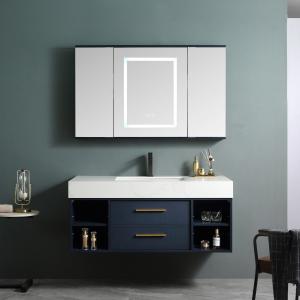 Cheap Modern Wall Mounted Bathroom Cabinet Group Sink Hotel Bathroom Furniture Custom for sale