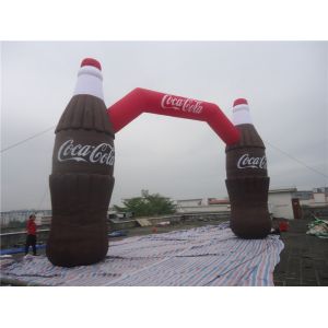 Coca Cola Bottle Shape Inflatable Arches For Advertising / Inflatable Entrance