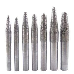 Conical type diamond sintered tools for carving super hard granite