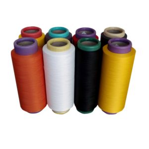 Cheap Black Colors NIM SD 150D 300D 100% Polyester Filament Yarn For Knitting Weaving for sale
