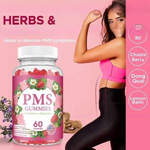 Custom label vitamin supplement vitamins vegan supplements PMS gummies for Women