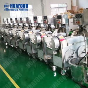 Longer lifetime commercial dicing machine for cutting diced dried vegetables