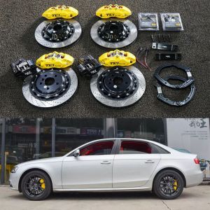 Cheap BBK Audi Big Brake Kit For A4 B8 18 Inch Car Rim Front 6 And Rear 4 Piston Caliper To Keep The EBP Function for sale
