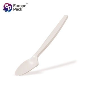 Europe-Pack factory direct biodegradable corn starch 5 inch dessert spoon