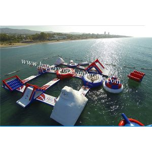 inflatable water park , giant inflatable water park , inflatable floating water