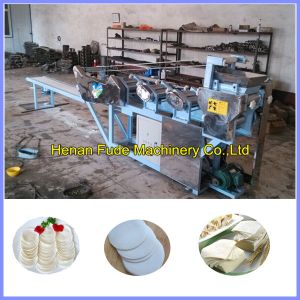 Cheap Automatic 6 group rollers wonton skin making machine, wonton wrapper machine for sale