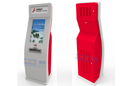 A4 Laser Printer Self Service Kiosk 1D / 2D Scanner For Public Area Metro