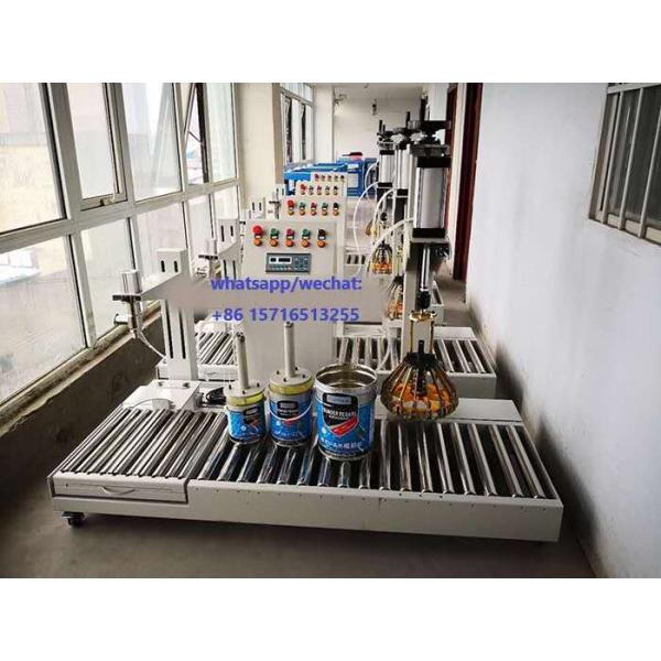 Semi Automatic Paint Filling Machine High Viscosity Chemical Lubricants Paint Barrel Weighing