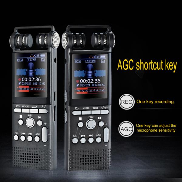 Professional 8GB 1536kbps Multi-function USB LCD Digital Voice Recorder Support MP3 Player Dictaphone
