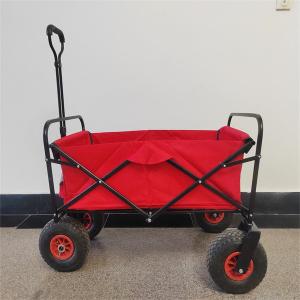 China Heavy Duty Collapsible Folding Wagon Utility Outdoor Camping Garden Tools Cart on sale