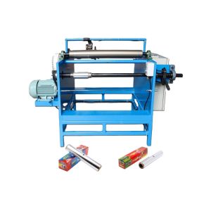 China Hair Foil/Hookah Foil/Aluminum Foil Roll Slitter Rewinder Machine for 350 KG Capacity on sale