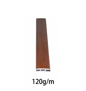 China 120g/M WPC Wood Tube Skirt Line For WPC Wall Panel Interior Decaration L Clip on sale