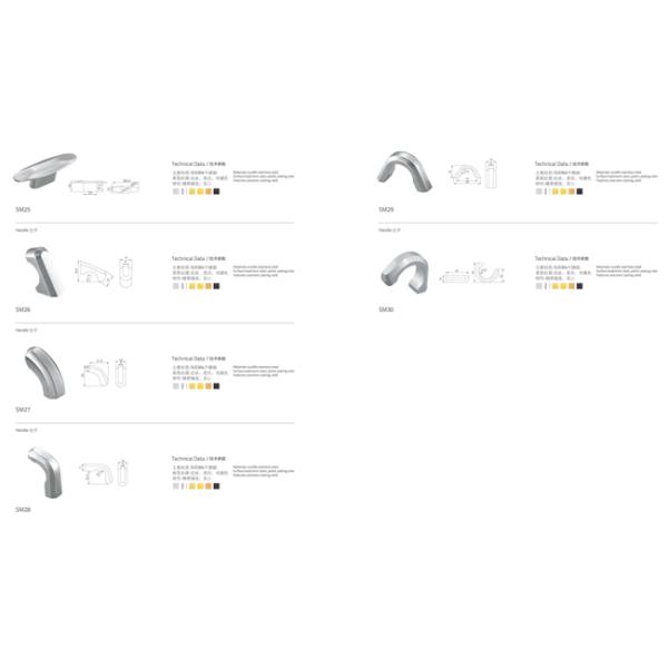 Solid Stainless Steel Handles GRH Cupboard Wardrobe Cabinet Pulls