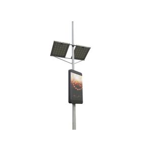 P6 Outdoor Waterproof Lamp Post LED Display screen IP65 192*192mm
