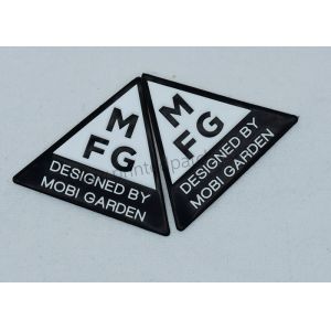 Triangle Embossed TPU Clothing Labels Heat Press Iron On Patches