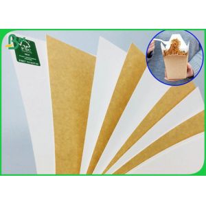 250gr 325gr Food Compliance White Coated Back Side Kraft Paper For Making Lunch