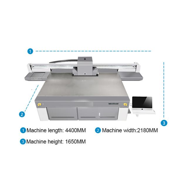 UV Flatbed Printer With Steel Frame Structure And LED Environmental UV Ink