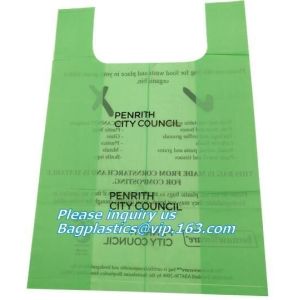 Singlet Vest Carrier Plastic Biodegradable Shopping Bag With EN13432 Certificate