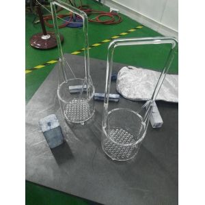 Quartz Glass Basket With Filter Hole & Handle Custom Service Available