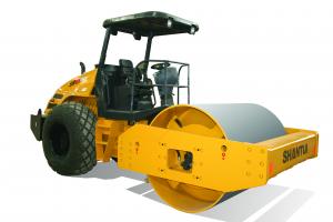 China Single Drum Shantui Hydraulic Road Roller With Vibration Compactor on sale