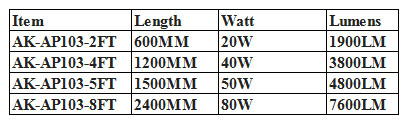 80w Hanging led linear light