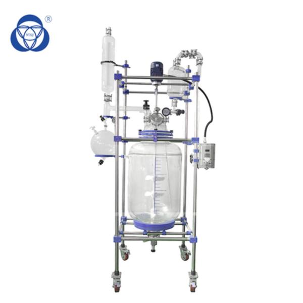 Quality 30l Jacketed Glass Reaction Kettle With Condenser wholesale