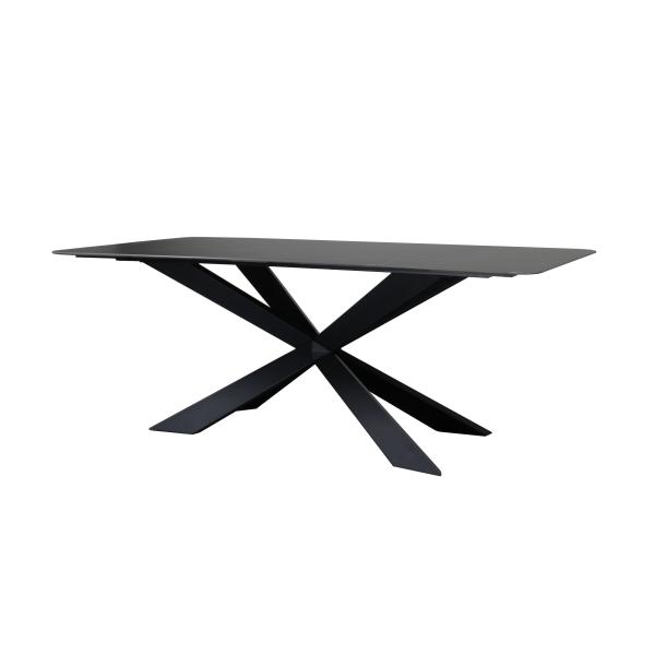 Marble Top Dining Table with Stainless Steel Legs Sintered Stone Dining Table