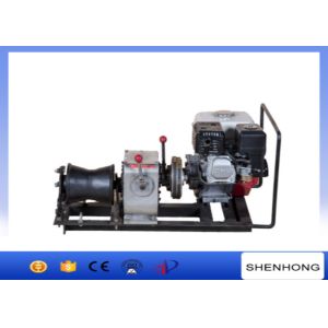 5.5HP 10KN 1 Ton Gas Engine Powered Winch For Tower Erection