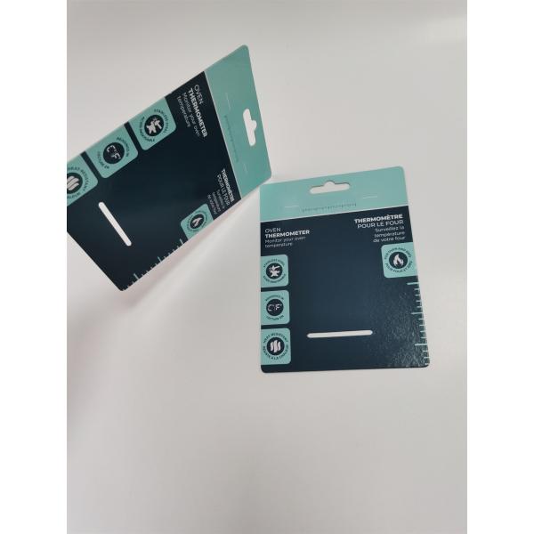 Hard Clamshell Paper Blister Packaging Card Hot Stamping With Folding Edge