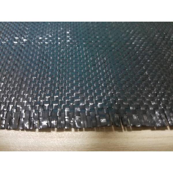Polypropylene Woven Geotextile Stabilization Fabric Black Color UV Resistance