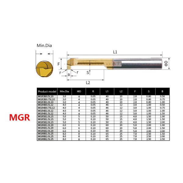 Small Diameter Internal Grooving Tool For Tiny CNC Lathe Machine OEM