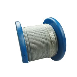China 7x7 Construction Galvanized Aircraft Cable 1/16 Inch Diameter on sale