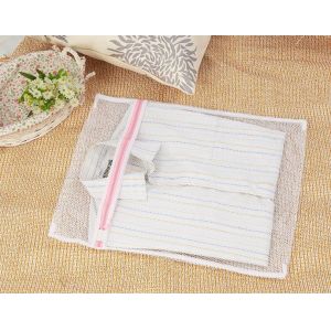 Cheap Custom Laundry Mesh Wash Bag with Non-rusting Nylon Zipper for sale