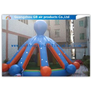 Vivid Inflatable Octopus Bouncer , Giant Octopus Inflatable Bouncy Castle Toy