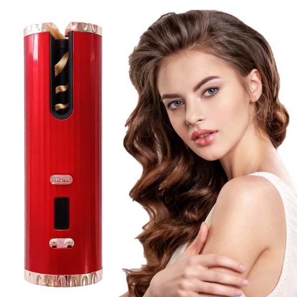Quality Rechargeable Cordless Automatic Hair Curler Anti Tangle With LCD Display wholesale