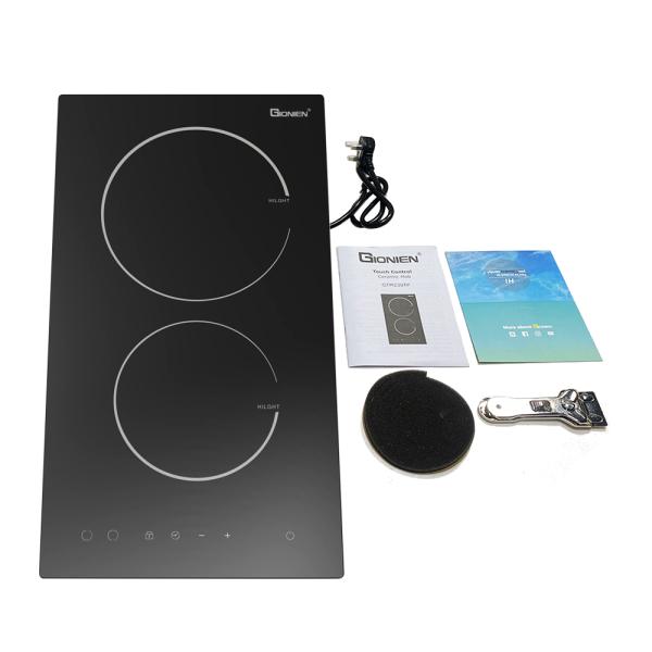 30cm Double Ceramic Hob 2 Zone Portable Double Electric Hobs With Plug