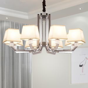 Cheap Cool modern metal chandeliers for indoor home lighting with lampshade Fixtures (WH-MI-40) for sale