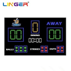 High Brightness Baseball LED Scoreboard With Wide Viewing Angle High Refresh