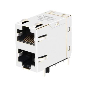 Cheap LPJG17747CNL 100/1000 Base-T Without LED 2X1 Port RJ45 Female Jacks for sale