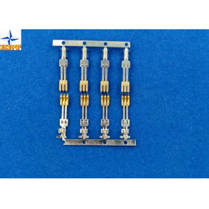 brass material Gold - Plated Signal Wire To PCB crimp Connectors terminals with