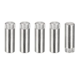 Aluminum AL 6061 7075 Plain Finished External Thread Round Dowel Parallel Pin