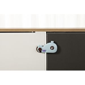 Classic Child Safety Cabinet Locks Little Whale Shape Biparting , Baby Safty