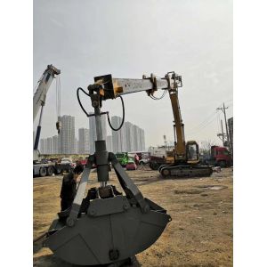 HUITONG Excavator Clamshell Long Reach Boom And Telescopic Arm