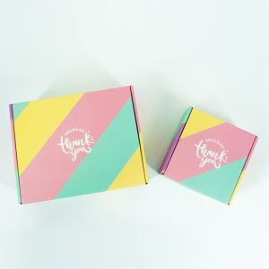 Custom Plated Lvory Board Box Folding Airplane Paper Box for Thank You Gift Packaging