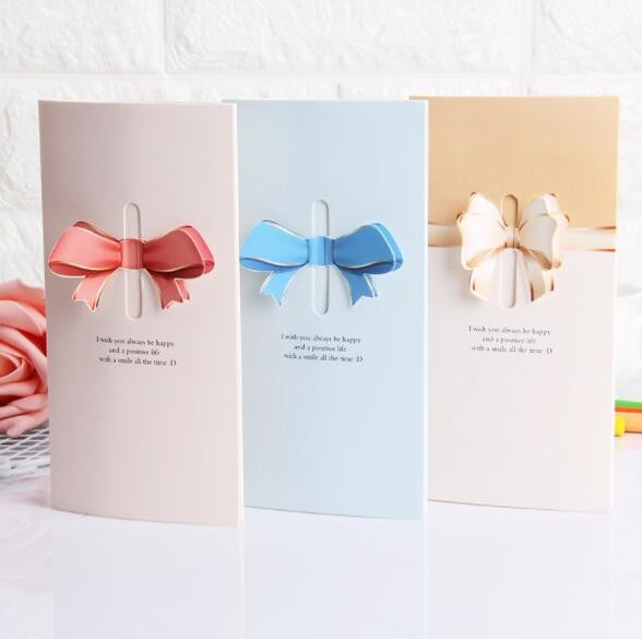 Quality Cardboard Personalised Printed Cards 8x16cm Folding For Congratulating Greeting wholesale