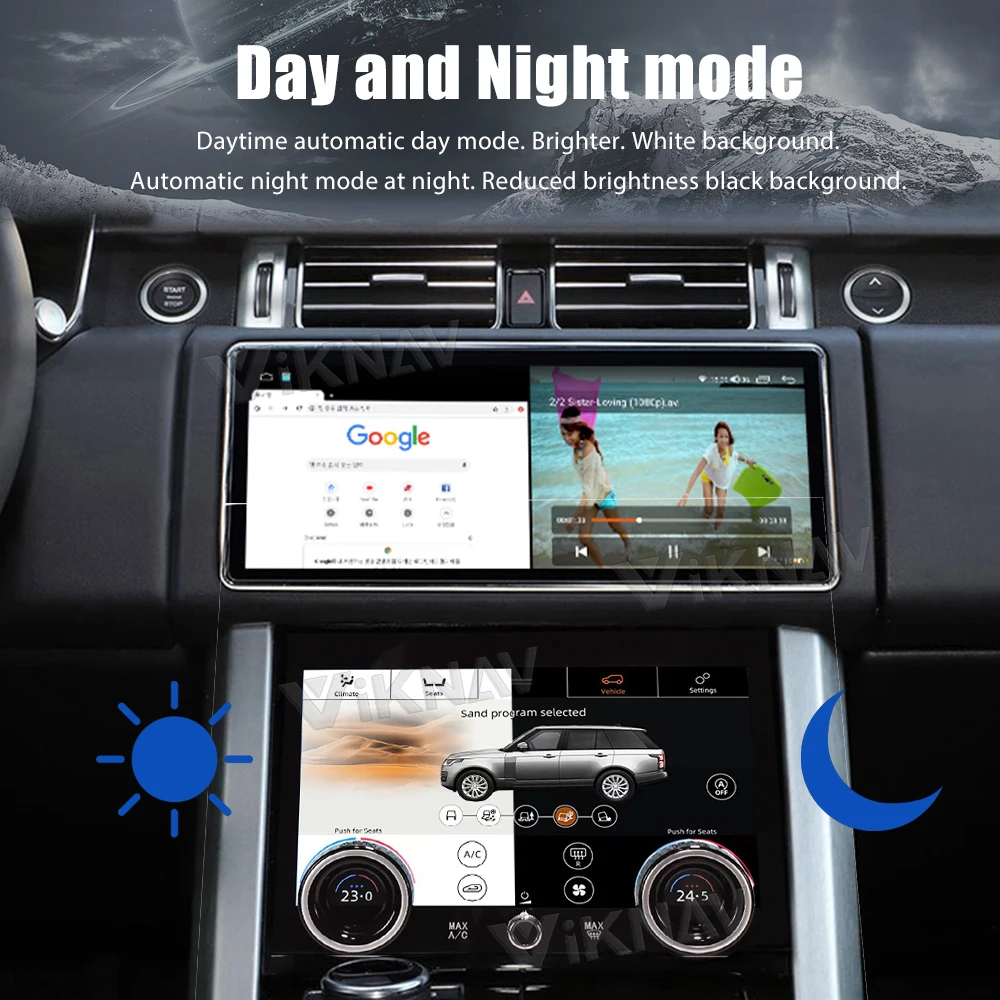 10.4 inch For Land Range Rover Vogue L405 AC Panel 2013-2017 Car air Conditioning Panel Climate Board AC Touch Screen