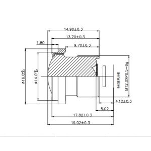 Car Lens F/N.2.2 ,2MP/3MP HD MAX Image HeightØ7.0, EFL2.3mm Cabin Management