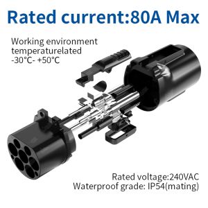 Olink Manufacturer IP54 AC EV Charger GBT Adapter Charging 80A Connectors NACS