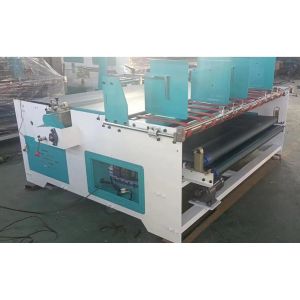 Semi Automatic Carton Box Gluing Machine Double Feeding For Corrugated