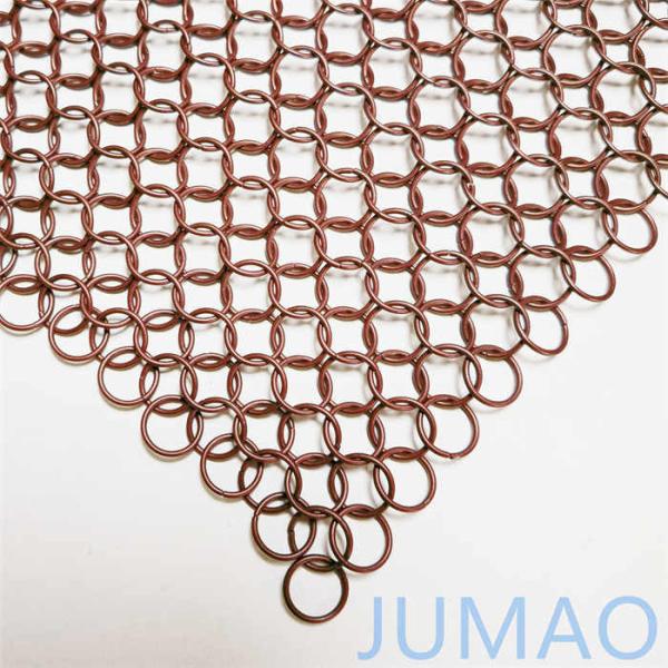 Quality Copper Chain Ring Mesh Curtains Interior Drapery 10mm wholesale